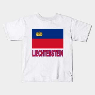 The Pride of Liechtenstein - National Flag Design Kids T-Shirt